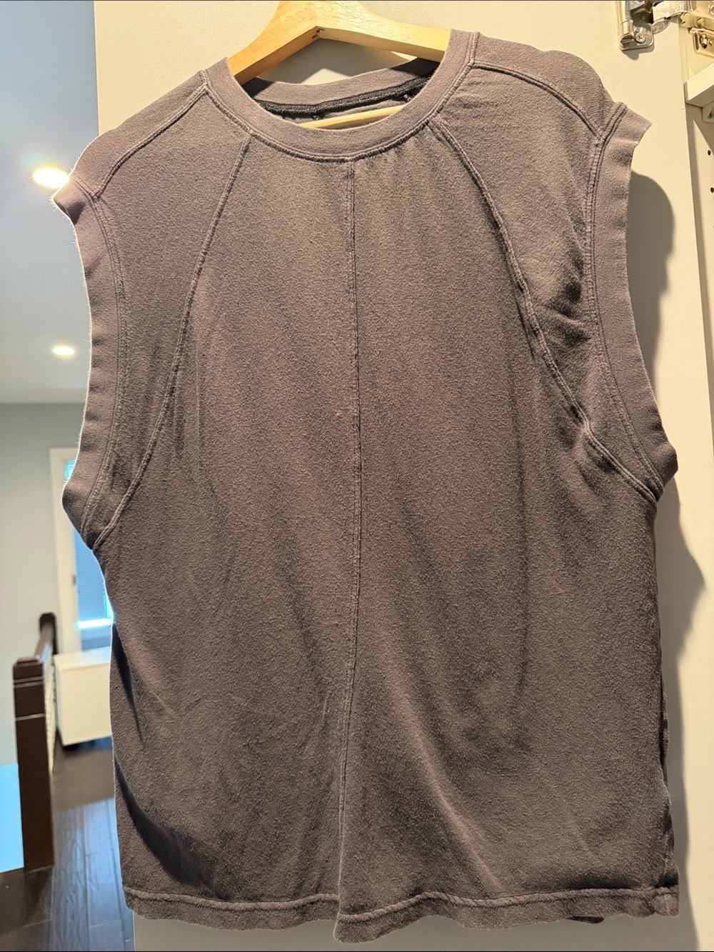 Urban Outfitters Charcoal Sleeveless Crewneck Tank